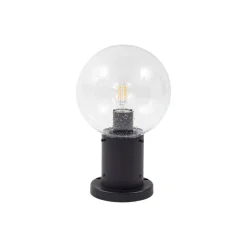 Lindby sokkellamp Dangan, helder, 60 cm, glas, sensor