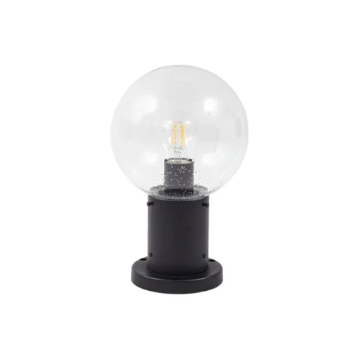 Lindby sokkellamp Dangan, helder, 60 cm, glas, sensor