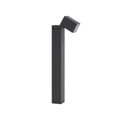 Lindby sokkellamp Othil, 50 cm hoog, antraciet, metaal