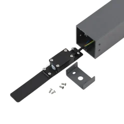 Lindby sokkellamp Othil, 50 cm hoog, antraciet, metaal