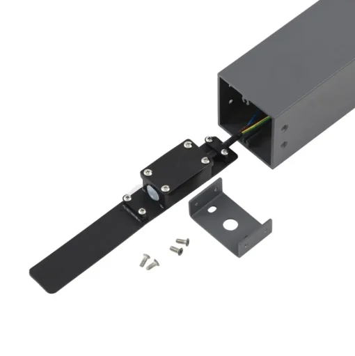 Lindby sokkellamp Othil, 50 cm hoog, antraciet, metaal