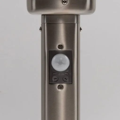 Lindby sokkellamp Vedran, 45 cm, roestvrij staal, glas, sensor