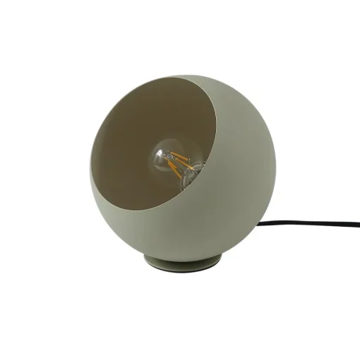 Lindby Solomia tafellamp, groen, ijzer, Ø 20 cm