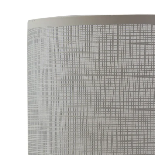 Lindby Sorscha tafellamp, wit, ijzer, Ø 26 cm