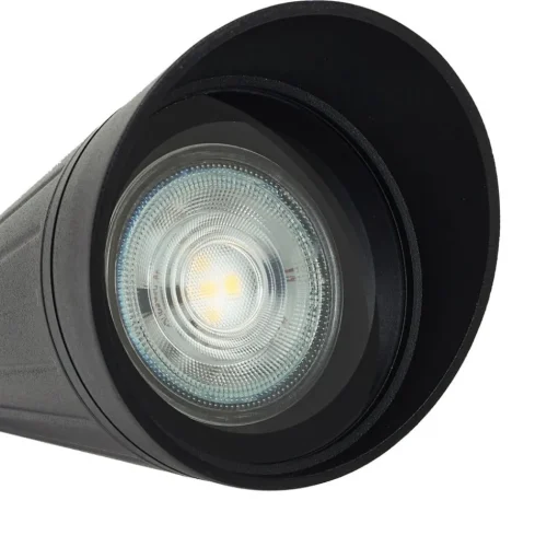 Lindby Sorvete grondspies lamp, zwart, metaal, hoogte 62cm