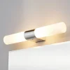 Lindby spiegellamp Ziva, fitting, wit, glas, IP44