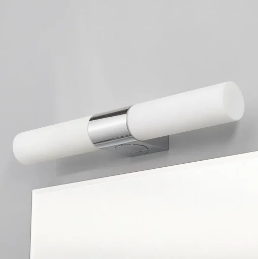 Lindby spiegellamp Ziva, fitting, wit, glas, IP44