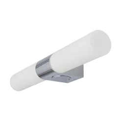 Lindby spiegellamp Ziva, fitting, wit, glas, IP44