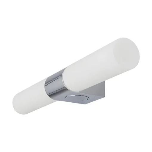 Lindby spiegellamp Ziva, fitting, wit, glas, IP44