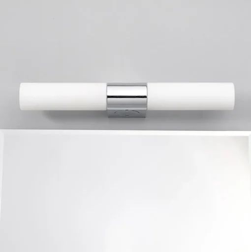 Lindby spiegellamp Ziva, fitting, wit, glas, IP44