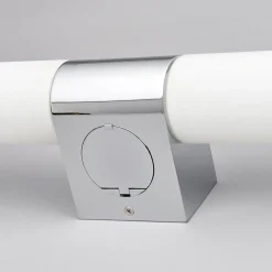 Lindby spiegellamp Ziva, fitting, wit, glas, IP44