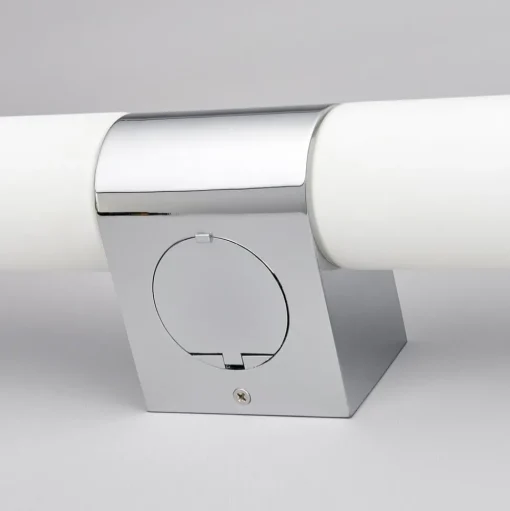 Lindby spiegellamp Ziva, fitting, wit, glas, IP44