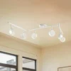 Lindby spot Jyla, wit, lens, 3.000 K, 6-lamps, GX53