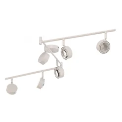 Lindby spot Jyla, wit, lens, 4.200 K, 6-lamps, GX53