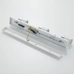 Lindby spot Kardo, 3-lamps, wit, metaal, IP44