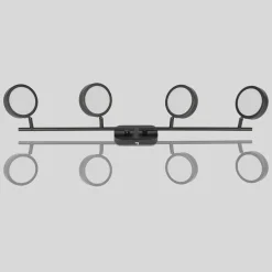 Lindby spot Neros, zwart, 4-lamps, 79,5 cm, CCT, ijzer