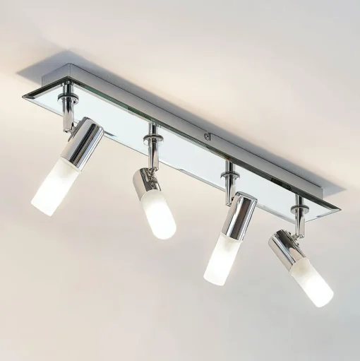 Lindby spot Zela, lengte 53 cm, chroom, 4-lamps