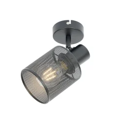 Lindby Stancho Spot, 1-lamp, zwart