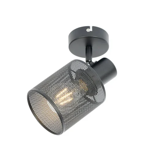 Lindby Stancho Spot, 1-lamp, zwart