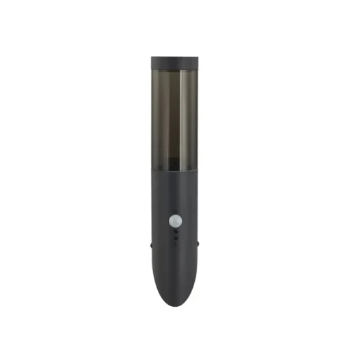 Lindby Statius buitenwandlamp, antraciet, ijzer, sensor