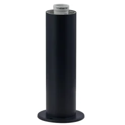 Lindby Statius sokkellamp, antraciet, ijzer, 45 cm