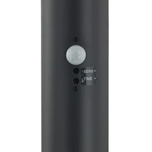 Lindby Statius tuinpadverlichting, antraciet/wit, sensor, 100cm