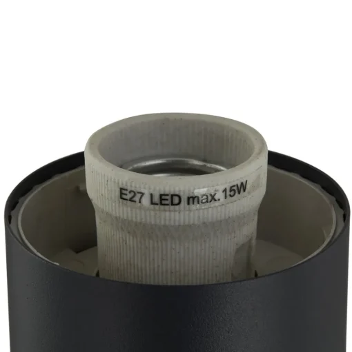 Lindby Statius tuinpadverlichting, antraciet/wit, sensor, 100cm