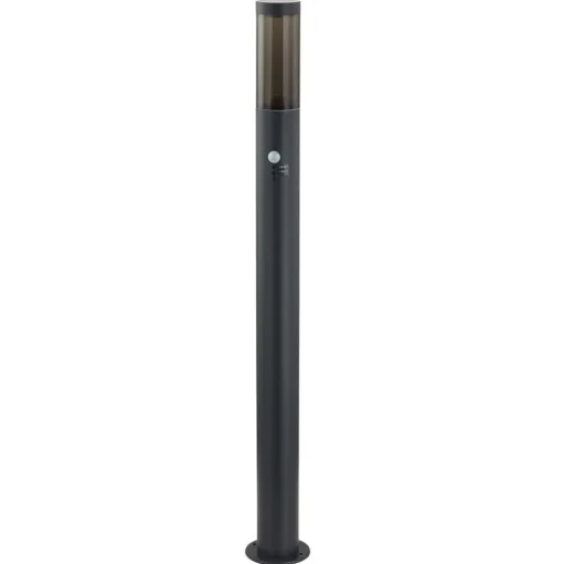 Lindby Statius tuinpadverlichting, antraciet, ijzer, sensor