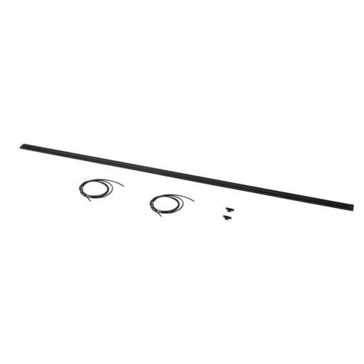 Lindby stroomrail Lumaro, zwart, aluminium, lengte 103 cm