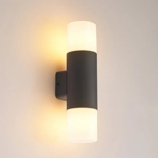 Lindby Tabyn buitenwandlamp, 2-lamps