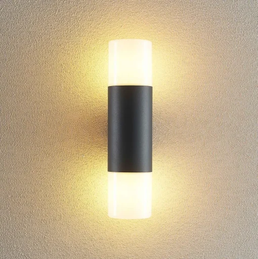Lindby Tabyn buitenwandlamp, 2-lamps