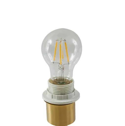 Lindby tafellamp albast, wit/goud, Ø 30 cm, marmer, E27