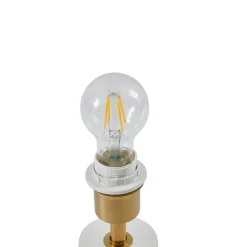 Lindby tafellamp albast, wit/beige, Ø 25cm, marmer, E27
