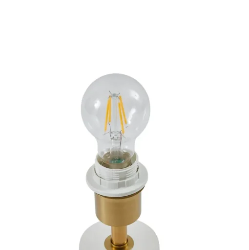 Lindby tafellamp albast, wit/beige, Ø 25cm, marmer, E27