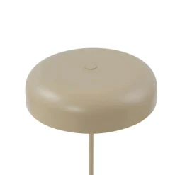 Lindby tafellamp Edion, beige, metaal, 45 cm