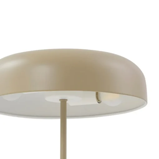 Lindby tafellamp Edion, beige, metaal, 45 cm