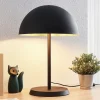 Lindby tafellamp Idalene, hoogte 51 cm, zwart, metaal
