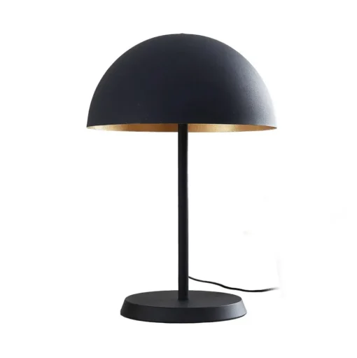 Lindby tafellamp Idalene, hoogte 51 cm, zwart, metaal