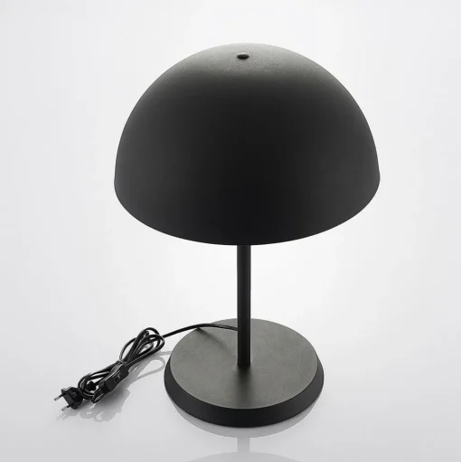 Lindby tafellamp Idalene, hoogte 51 cm, zwart, metaal