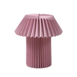 Lindby tafellamp Magali, roze, papier, Ø 34 cm, E14