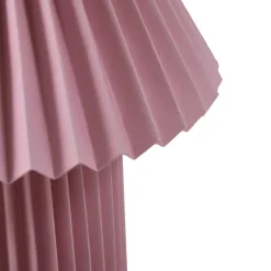 Lindby tafellamp Magali, roze, papier, Ø 34 cm, E14