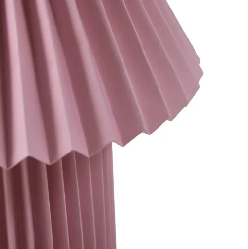 Lindby tafellamp Magali, roze, papier, Ø 34 cm, E14