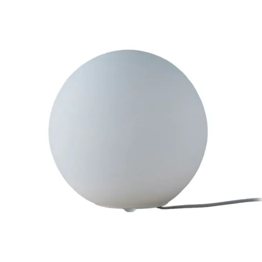 Lindby tafellamp Marike, wit, glas, bol, Ø 25 cm, E27