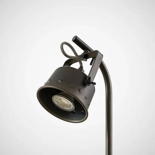 Lindby tafellamp Rubinjo, 37cm, zwart, hout, metaal, GU10