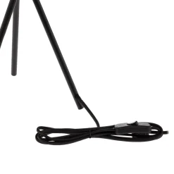 Lindby tafellamp Soula, Ø 26 cm, beige, kunststof, E27