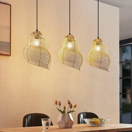 Lindby Taspira hanglamp van vlechtwerk