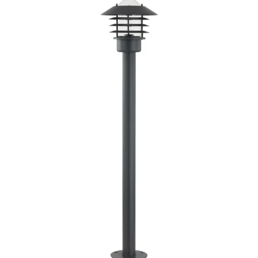 Lindby tuinpadverlichting Belmiro, ijzer, 100 cm hoog, E27, zwart