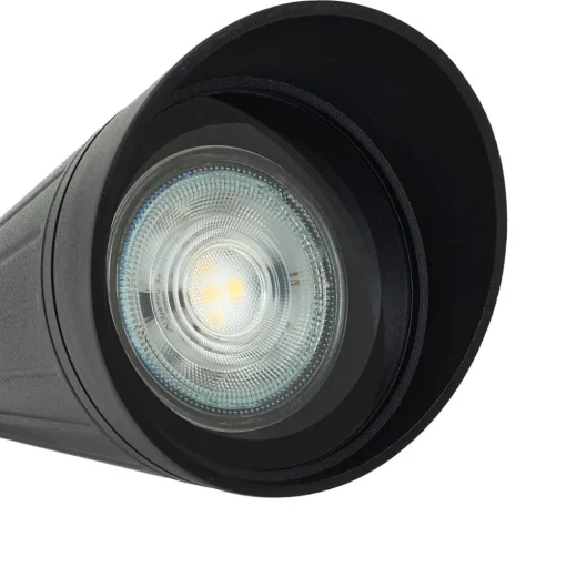 Lindby tuinpadverlichting Sorvete, zwart, metaal, 3-lamps, 83cm