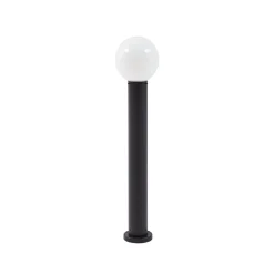 Lindby tuinpadverlichting Dangan, wit, hoogte 90 cm, glas, metaal