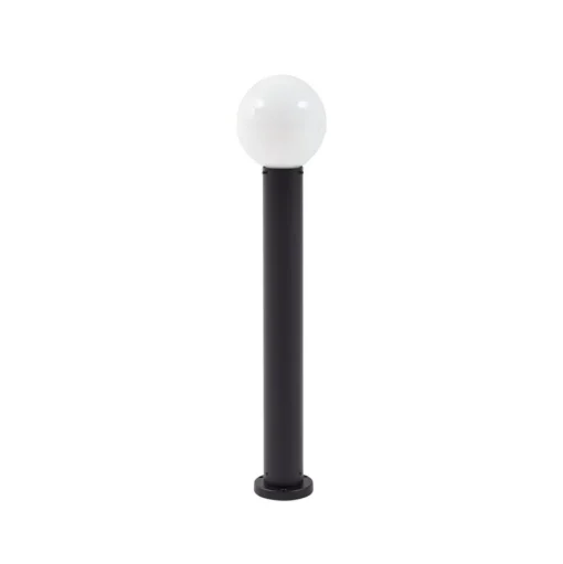 Lindby tuinpadverlichting Dangan, wit, hoogte 90 cm, glas, metaal